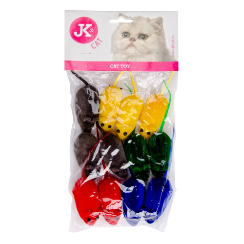 JK Rotaļlieta kaķiem Pelītes gumijas ar pīkstuli 6cm 12gb